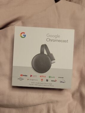 google Chromecast (Black) - Wireless HDMI Streaming Dongle